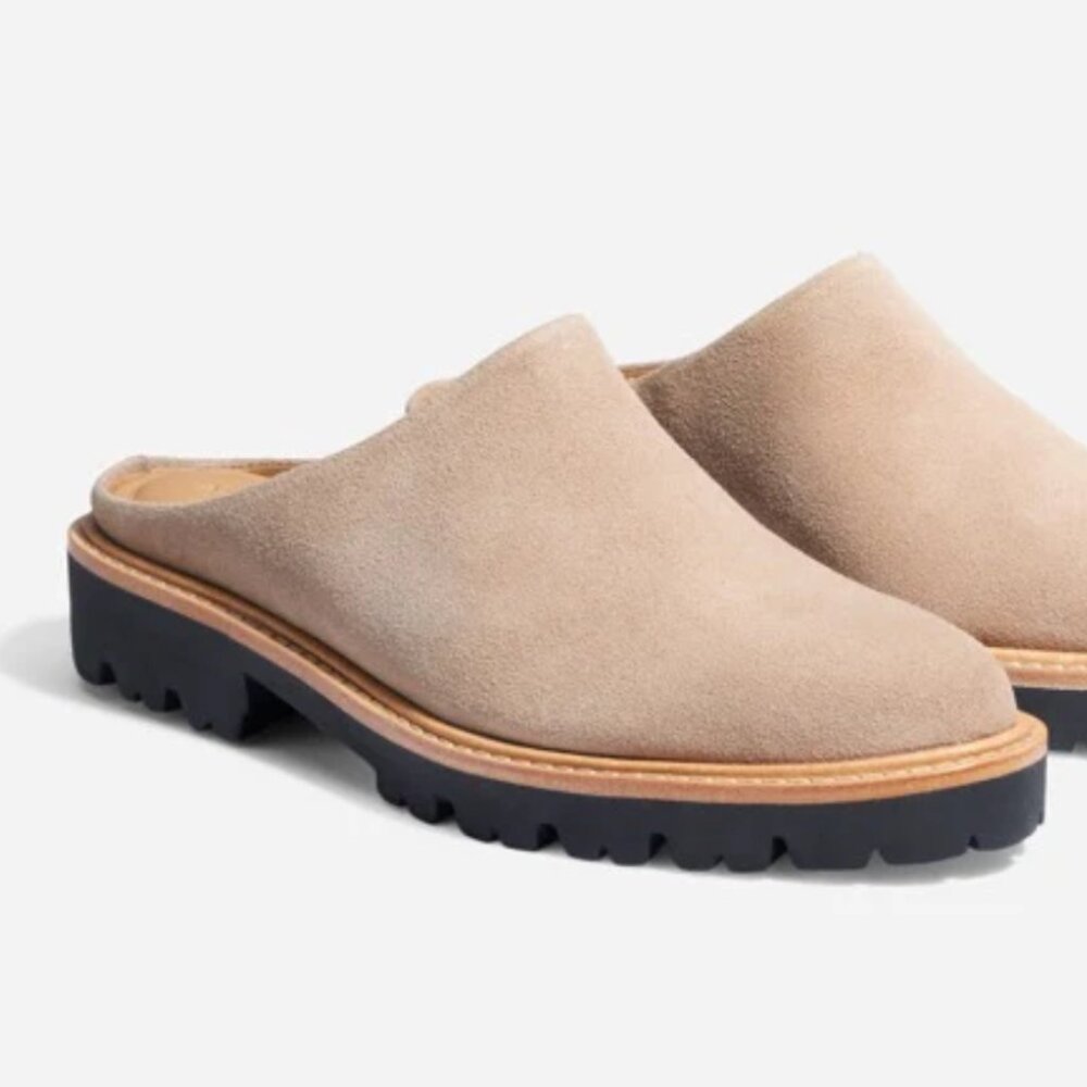 Nisolo Tan Suede Mules